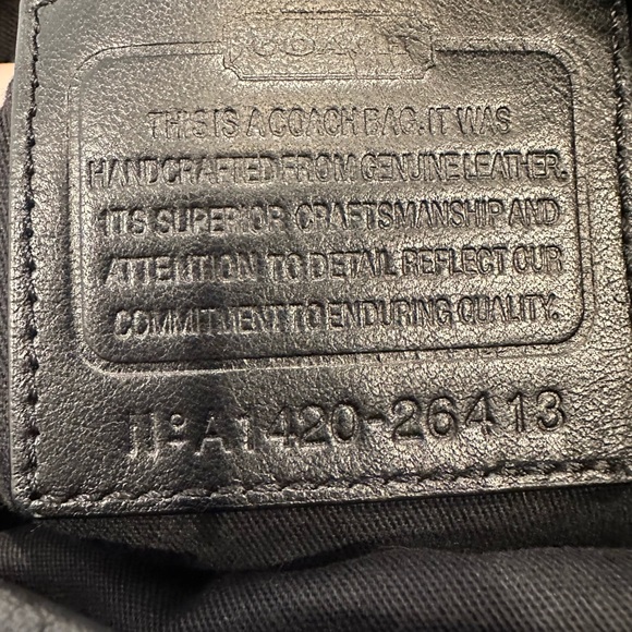 Coach Black Leather Bag with Gold Studs - Picture 13 of 14